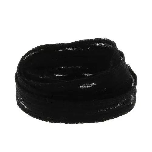 Nastro di seta 10 mm - Nero x85cm