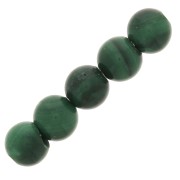 Perle tonde 3 mm pietra gemma - Malachite x25
