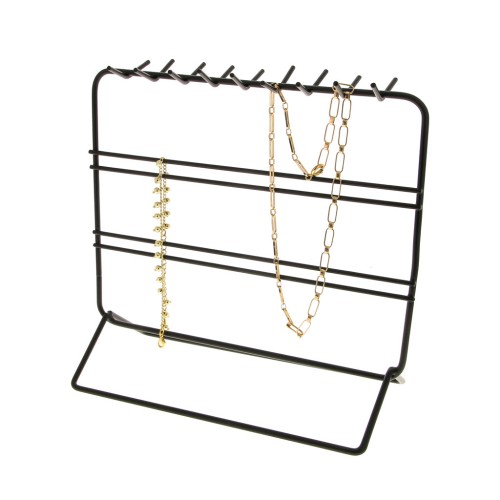 Portegioie- espositore per bijoux 20x21 cm in metallo - Nero x1