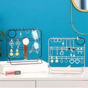 Portegioie- espositore per bijoux 20x21 cm in metallo - Nero x1