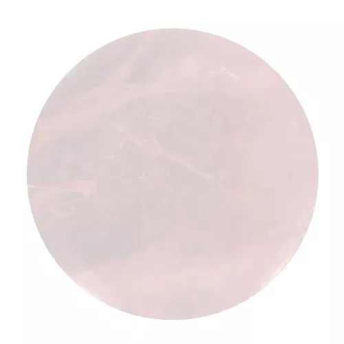 Cabochon tondo piatto 20 mm - Quarzo rosa x1