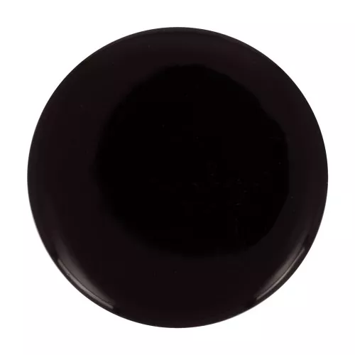 Cabochon tondo piatto 20 mm - Onice nero x1