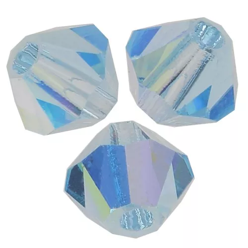 Biconi Preciosa 4 mm - MC Bead Rondell - Aquamarine AB x30