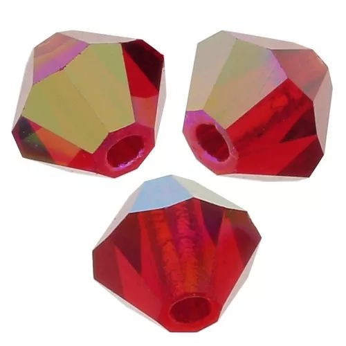 Biconi Preciosa 4 mm - MC Bead Rondell - Light Siam AB x30