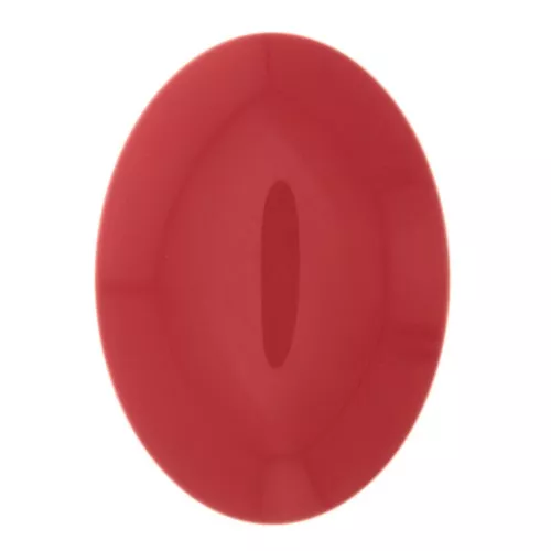 Cabochon ovale in resina opaca 18x13 mm - Rosso chiaro x1