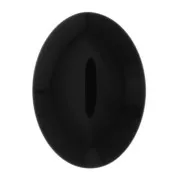 Cabochon ovale in resina opaca 18x13 mm - Nero x1