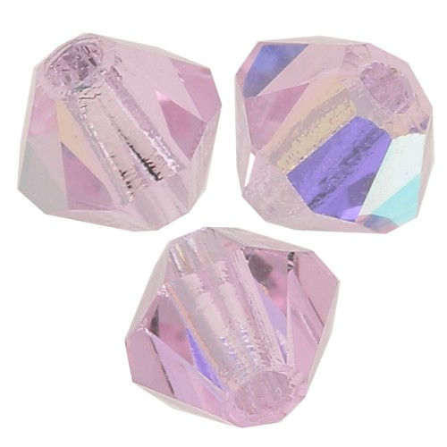 Biconi Preciosa 4 mm - MC Bead Rondell - Pink Sapphire AB x30