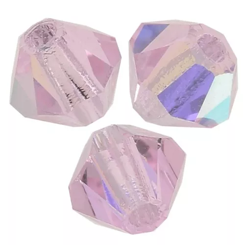 Biconi Preciosa 4 mm - MC Bead Rondell - Pink Sapphire AB x30