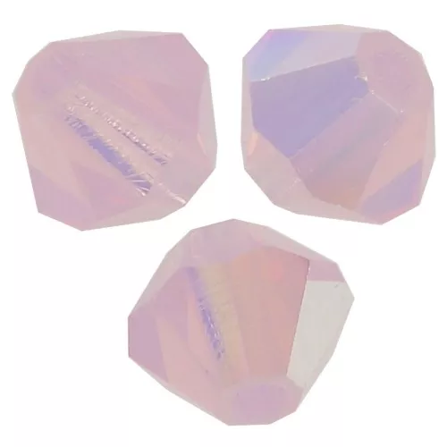Biconi Preciosa 4 mm - MC Bead Rondell - Rose Opal AB x30