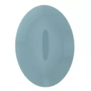 Cabochon ovale in resine opaca 25x18 mm - Blu x1