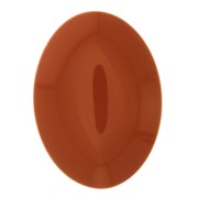 Cabochon ovale in resine opaca 25x18 mm - Terracotta x1