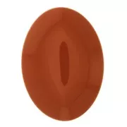 Cabochon ovale in resine opaca 25x18 mm - Terracotta x1