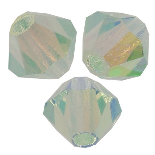 Biconi Preciosa 4 mm - MC Bead Rondell - Chrysolite  AB 2x x30