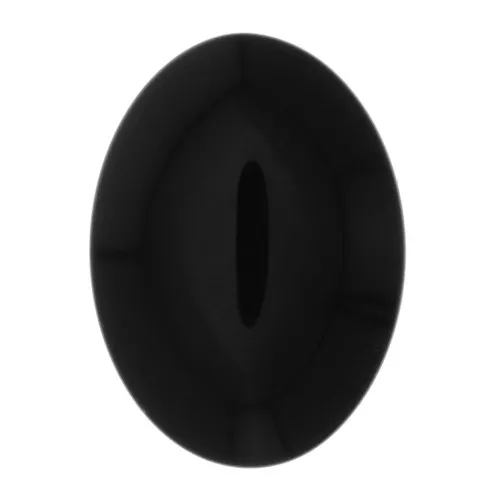 Cabochon ovale in resine opaca 25x18 mm - Nero x1