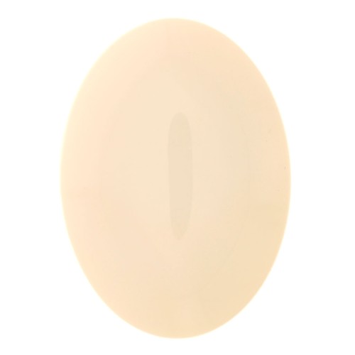 Cabochon ovale in resine opaca 25x18 mm -Avorio x1