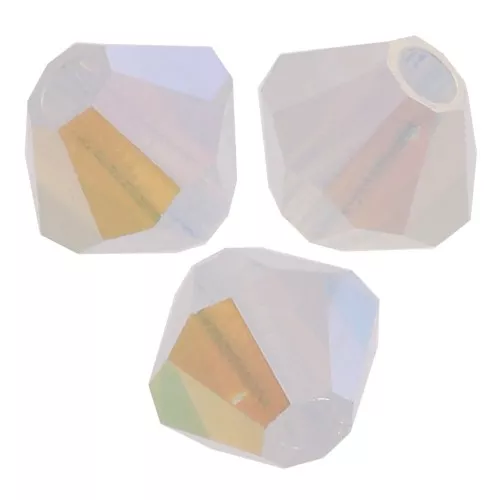 Biconi Preciosa 4 mm - MC Bead Rondell - White Opal AB 2x x30