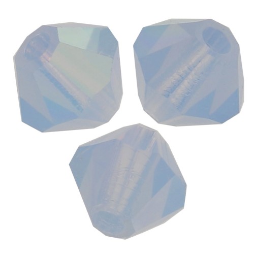 Biconi Preciosa 4 mm - MC Bead Rondell - Light Sapphire Opal AB x30