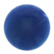 Cabochon - Cabochon rond en résine opaque 14 mm - Bleu royal marbré x1 Cabochon rond en résine opaque 14 mm - Bleu royal marbré x1