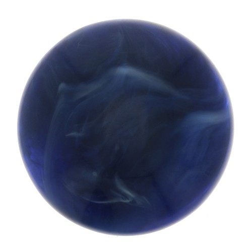 Cabochon tondo in resina opaca 14 mm - Blu marina marmo x1