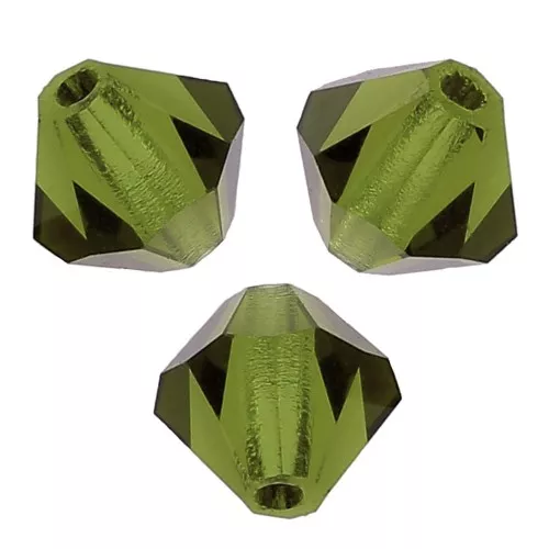 Biconi Preciosa 4 mm - MC Bead Rondell - Olivine x30
