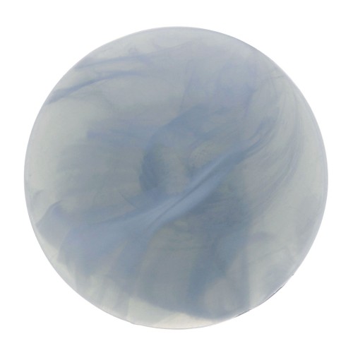 Cabochon tondo in resina opaca 14 mm - Blu grigio marmo x1