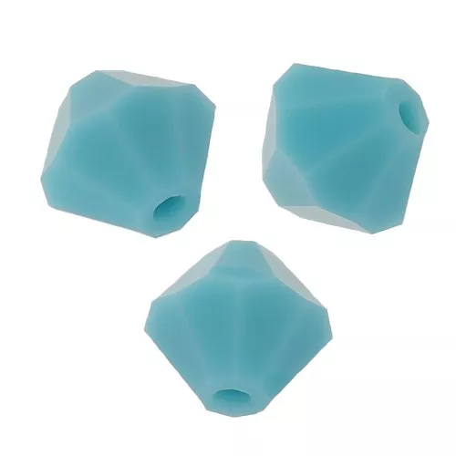 Biconi Preciosa 4 mm - MC Bead Rondell - Turquoise x30