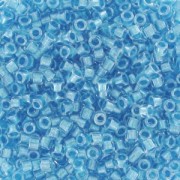 Miyuki Delica 11/0 DB0905 - Sparkling Blue Lined crystal|raw }}
