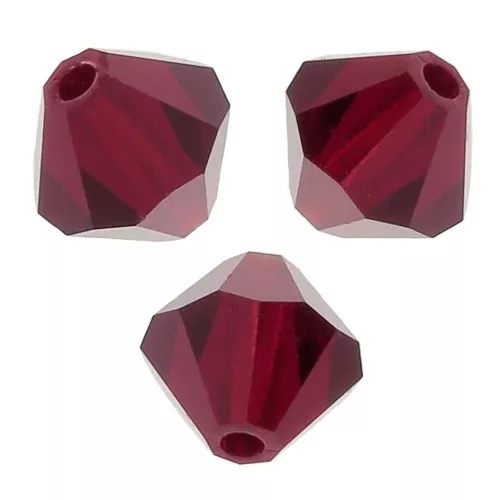 Biconi Preciosa 4 mm - MC Bead Rondell - Siam x30