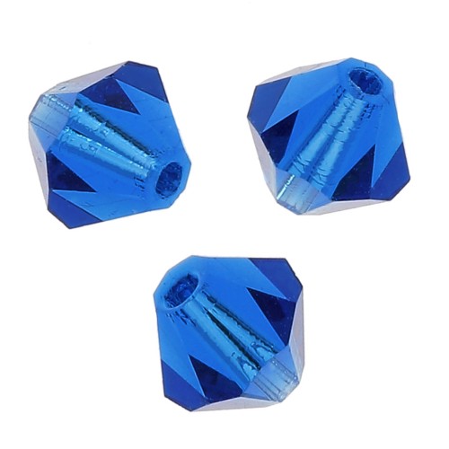 Biconi Preciosa 4 mm - MC Bead Rondell - Capri Blue x30