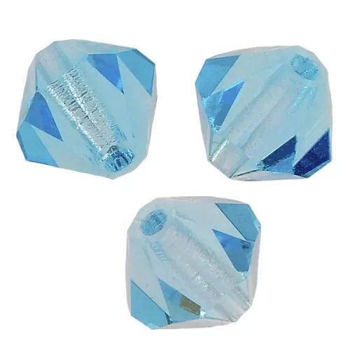 Biconi Preciosa 4 mm - MC Bead Rondell - Aqua Bohemica x30