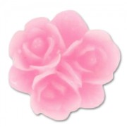 Cabochon in resina rose mm. 16 Rosa x1