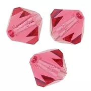 Biconi Preciosa 4 mm - MC Bead Rondell - Indian Pink x30