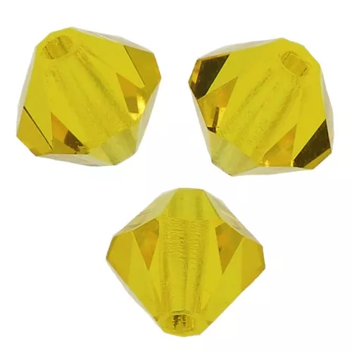 Biconi Preciosa 4 mm - MC Bead Rondell - Citrine x30