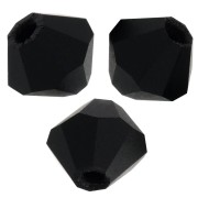Biconi Preciosa 4 mm - MC Bead Rondell - Jet Matt x30