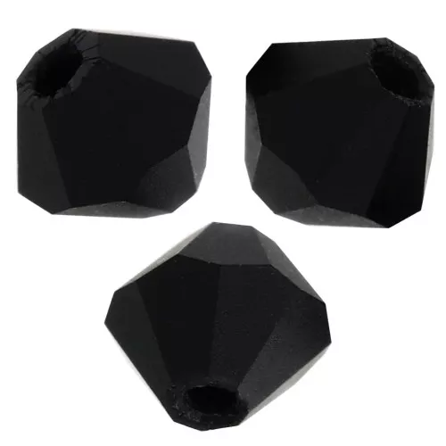 Biconi Preciosa 4 mm - MC Bead Rondell - Jet Matt x30