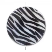 Disco piatto stampato Madreperla mm. 30 Zebra x1