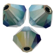 Biconi Preciosa 4 mm - MC Bead Rondell - Montana AB 2x x30|raw }}