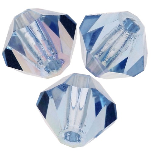 Biconi Preciosa 4 mm - MC Bead Rondell - Light SapphireAB x30