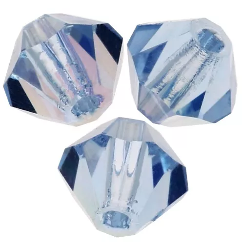 Biconi Preciosa 4 mm - MC Bead Rondell - Light SapphireAB x30
