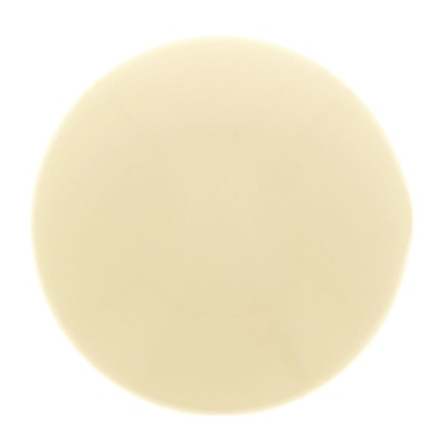 Cabochon tondo in resina opaca 18 mm - Ecrù x1