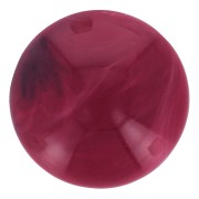 Cabochon tondo in resina opaca 18 mm - Rosso marmo x1|raw }}