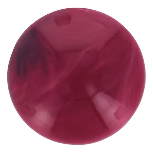 Cabochon rotondo di 18 mm in resina opaca - Rosso marmorizzato x1
