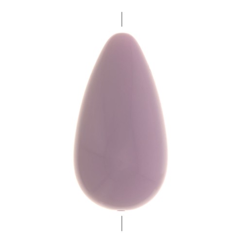 Perla pera in resina opaca 26x14 mm - Lavanda x1