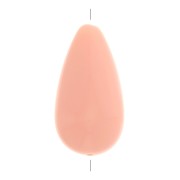 Perla pera in resina opaca 26x14 mm - Rosa chiaro x1