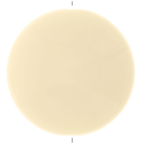 Disco tondo in resina opaca 25 mm - Ecrù x1