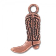 Ciondolo santiag mm. 19 rame antico x1