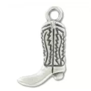 Ciondolo santiag mm. 19 argentato antico x1