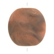 Disco quadrato arrotondato in resina opaca 25 mm - Salmone marmox1