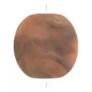 Disco quadrato arrotondato in resina opaca 25 mm - Salmone marmox1