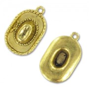 Ciondolo Cowboy mm. 22 dorato brunito x1|raw }}